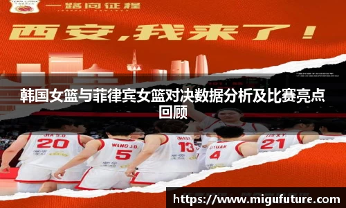 韩国女篮与菲律宾女篮对决数据分析及比赛亮点回顾